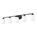 Z-Lite Kendrick Vanity Matte Black 5 Light 745-5V-MB | theLightShop