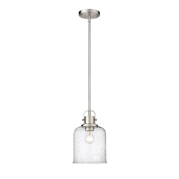 Z-Lite Kinsley Brushed Nickel 1 Light Pendant 340P8-BN | theLightShop