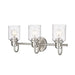 Z-Lite Kinsley Brushed Nickel 3 Light Vanity 340-3V-BN | theLightShop