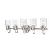 Z-Lite Kinsley Brushed Nickel 5 Light Vanity 340-5V-BN | theLightShop