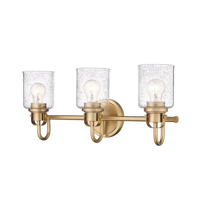 Z-Lite Kinsley Heirloom Gold 3 Light Vanity 340-3V-HG | theLightShop