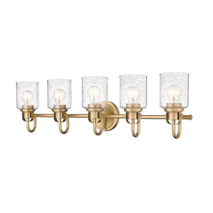 Z-Lite Kinsley Heirloom Gold 5 Light Vanity 340-5V-HG | theLightShop