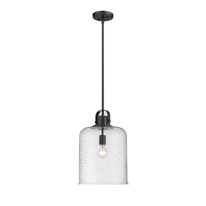 Z-Lite Kinsley Matte Black 1 Light Pendant 340P12-MB | theLightShop