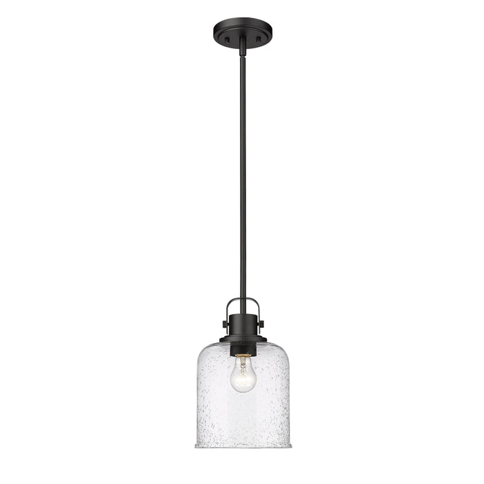 Z-Lite Kinsley Matte Black 1 Light Pendant 340P8-MB | theLightShop