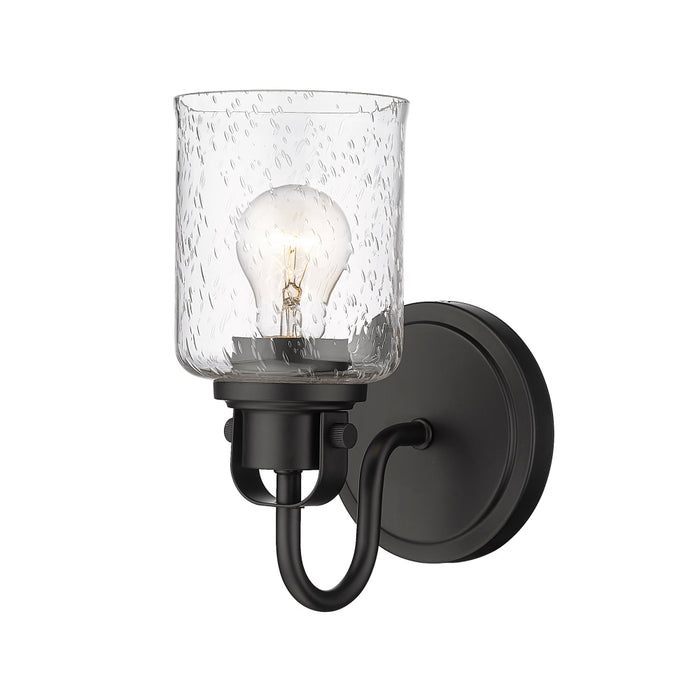 Z-Lite Kinsley Matte Black 1 Light Wall Sconce 340-1S-MB | theLightShop