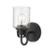 Z-Lite Kinsley Matte Black 1 Light Wall Sconce 340-1S-MB | theLightShop
