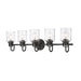 Z-Lite Kinsley Matte Black 5 Light Vanity 340-5V-MB | theLightShop