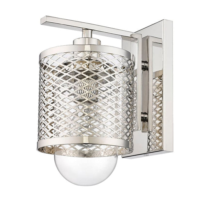 Z-Lite Kipton Polished Nickel 1 Light Wall Sconce 3037-1S-PN | theLightShop
