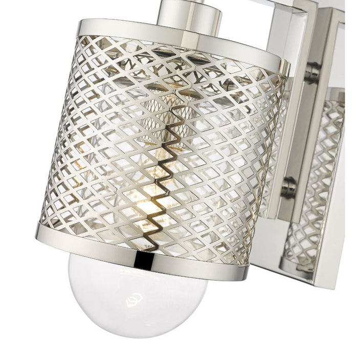 Z-Lite Kipton Polished Nickel 1 Light Wall Sconce 3037-1S-PN | theLightShop