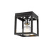 Z-Lite Kube Matte Black Chrome Flushmount 480F1-MB-CH | theLightShop