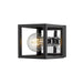 Z-Lite Kube Matte Black Chrome Wall Sconce 480-1S-MB-CH | theLightShop