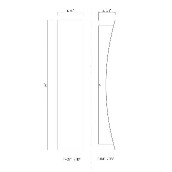 Z-Lite Landrum Black LED Outdoor Wall Sconce 582B-BK-LED | theLightShop