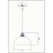 Z-Lite Landry Matte Black Brushed Nickel 1 Light Pendant 1004P10-MB-BN | theLightShop