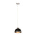 Z-Lite Landry Matte Black Brushed Nickel 1 Light Pendant 1004P10-MB-BN | theLightShop