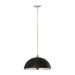 Z-Lite Landry Matte Black Brushed Nickel 1 Light Pendant 1004P20-MB-BN | theLightShop