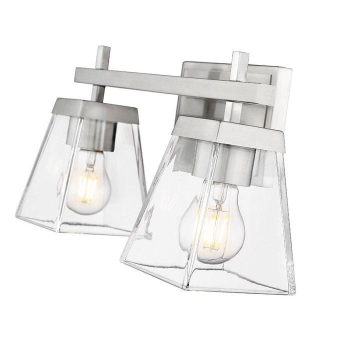 Z-Lite Lauren Brushed Nickel 2 Light Vanity 819-2V-BN | theLightShop