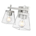 Z-Lite Lauren Brushed Nickel 2 Light Vanity 819-2V-BN | theLightShop