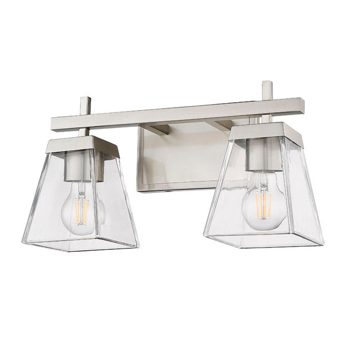 Z-Lite Lauren Brushed Nickel 2 Light Vanity 819-2V-BN | theLightShop