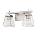Z-Lite Lauren Brushed Nickel 2 Light Vanity 819-2V-BN | theLightShop