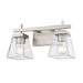 Z-Lite Lauren Brushed Nickel 2 Light Vanity 819-2V-BN | theLightShop
