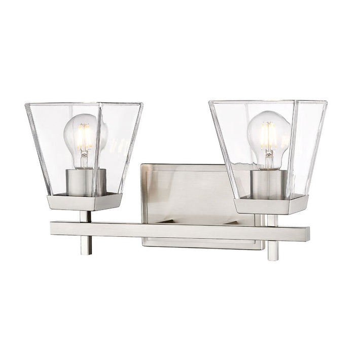 Z-Lite Lauren Brushed Nickel 2 Light Vanity 819-2V-BN | theLightShop