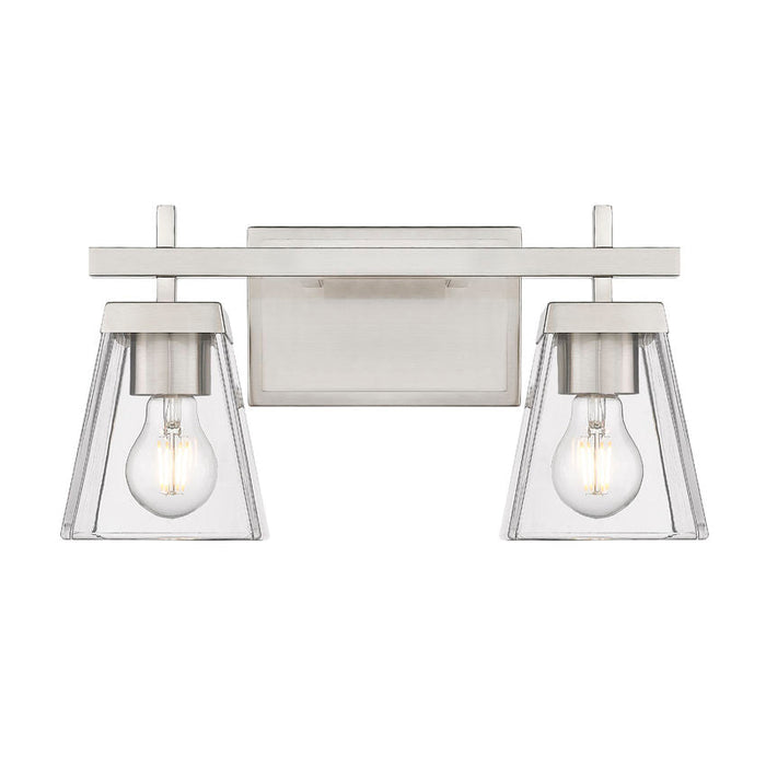 Z-Lite Lauren Brushed Nickel 2 Light Vanity 819-2V-BN | theLightShop