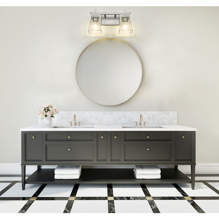 Z-Lite Lauren Brushed Nickel 2 Light Vanity 819-2V-BN | theLightShop