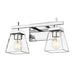 Z-Lite Lauren Chrome 2 Light Vanity 819-2V-CH | theLightShop