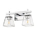 Z-Lite Lauren Chrome 2 Light Vanity 819-2V-CH | theLightShop