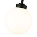 Z-Lite Laurent Black 1 Light Outdoor Pendant 597P8-BK | theLightShop