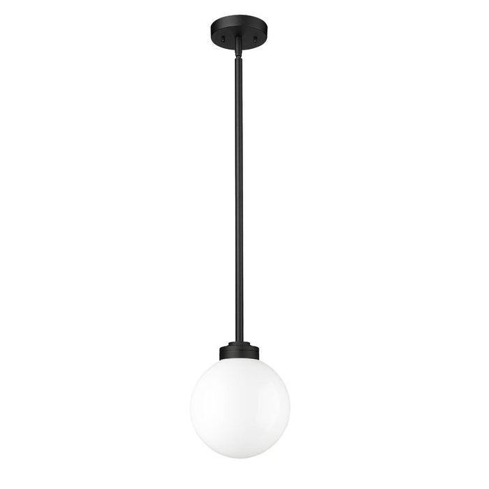 Z-Lite Laurent Black 1 Light Outdoor Pendant 597P8-BK | theLightShop
