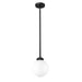 Z-Lite Laurent Black 1 Light Outdoor Pendant 597P8-BK | theLightShop