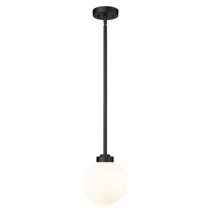 Z-Lite Laurent Black 1 Light Outdoor Pendant 597P8-BK | theLightShop