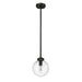 Z-Lite Laurent Black 1 Light Outdoor Pendant 599P8-BK | theLightShop