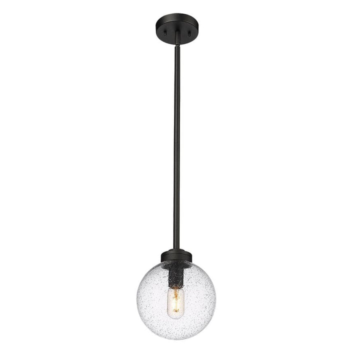 Z-Lite Laurent Black 1 Light Outdoor Pendant 599P8-BK | theLightShop