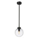 Z-Lite Laurent Black 1 Light Outdoor Pendant 599P8-BK | theLightShop