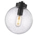 Z-Lite Laurent Black 1 Light Outdoor Pendant 599P8-BK | theLightShop