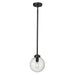Z-Lite Laurent Black 1 Light Outdoor Pendant 599P8-BK | theLightShop