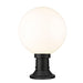 Z-Lite Laurent Black 1 Light Outdoor Pier Mounted Fixture 597PHB-553PM-BK | theLightShop
