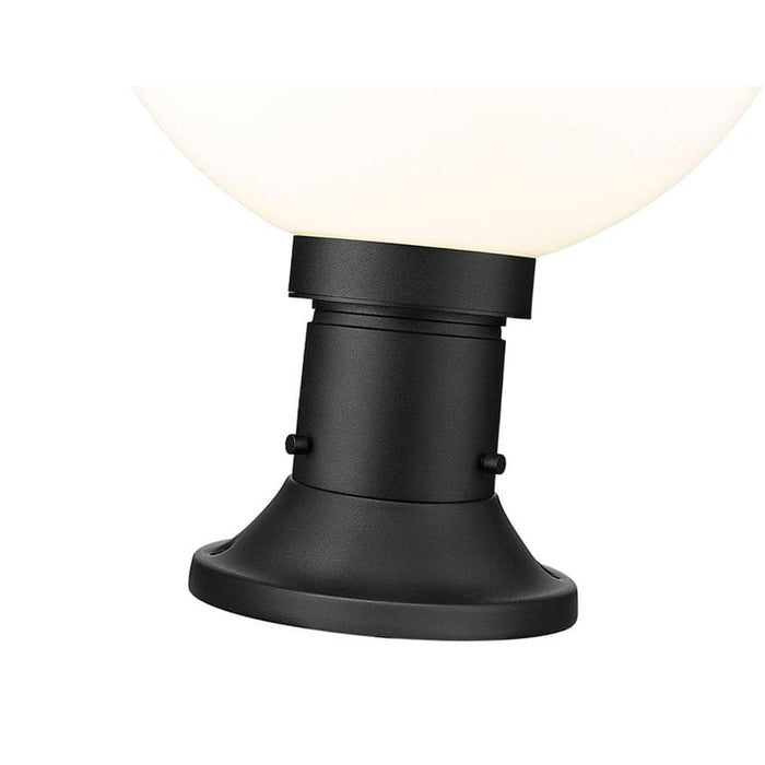 Z-Lite Laurent Black 1 Light Outdoor Pier Mounted Fixture 597PHB-553PM-BK | theLightShop