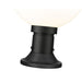Z-Lite Laurent Black 1 Light Outdoor Pier Mounted Fixture 597PHB-553PM-BK | theLightShop