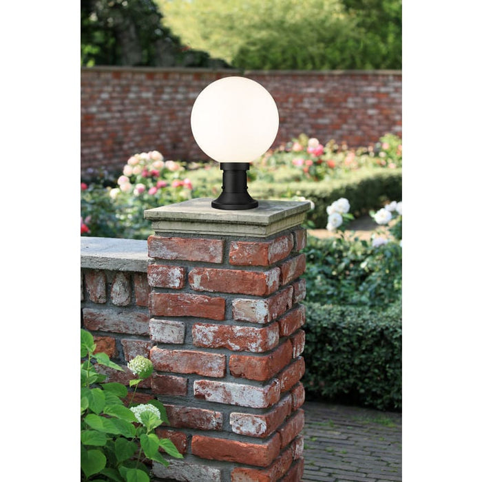 Z-Lite Laurent Black 1 Light Outdoor Pier Mounted Fixture 597PHB-553PM-BK | theLightShop