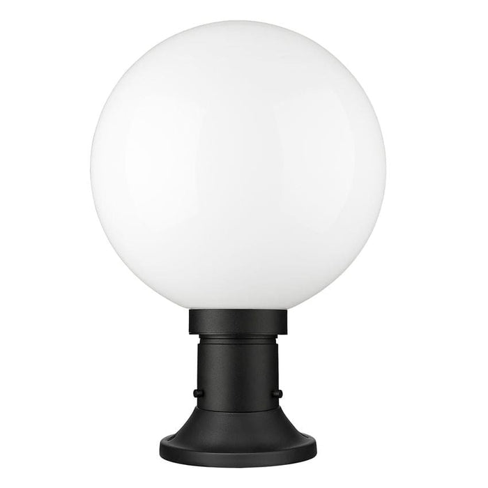 Z-Lite Laurent Black 1 Light Outdoor Pier Mounted Fixture 597PHB-553PM-BK | theLightShop