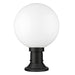Z-Lite Laurent Black 1 Light Outdoor Pier Mounted Fixture 597PHB-553PM-BK | theLightShop