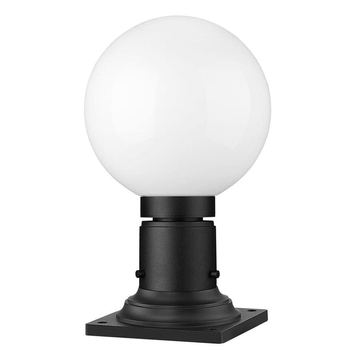 Z-Lite Laurent Black 1 Light Outdoor Pier Mounted Fixture 597PHM-533PM-BK | theLightShop