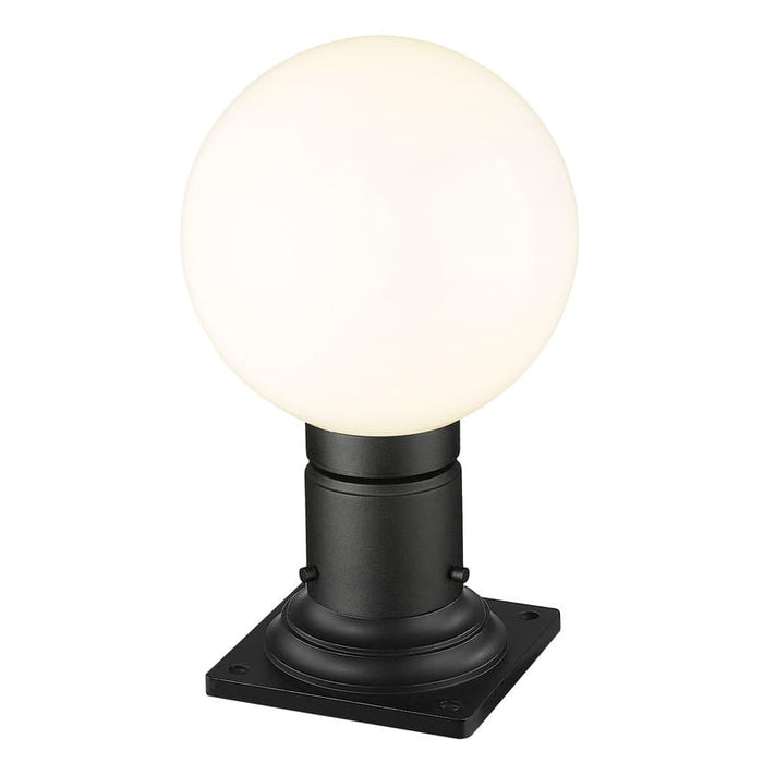 Z-Lite Laurent Black 1 Light Outdoor Pier Mounted Fixture 597PHM-533PM-BK | theLightShop