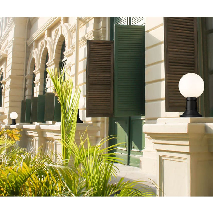 Z-Lite Laurent Black 1 Light Outdoor Pier Mounted Fixture 597PHM-533PM-BK | theLightShop