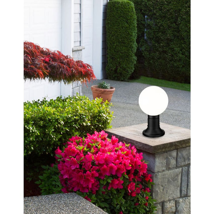 Z-Lite Laurent Black 1 Light Outdoor Pier Mounted Fixture 597PHM-533PM-BK | theLightShop