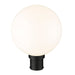 Z-Lite Laurent Black 1 Light Outdoor Post Mount Fixture 597PHB-BK | theLightShop
