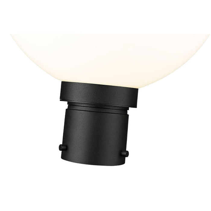Z-Lite Laurent Black 1 Light Outdoor Post Mount Fixture 597PHB-BK | theLightShop